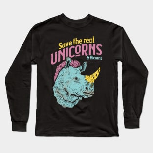 Save the Real Unicorns Long Sleeve T-Shirt